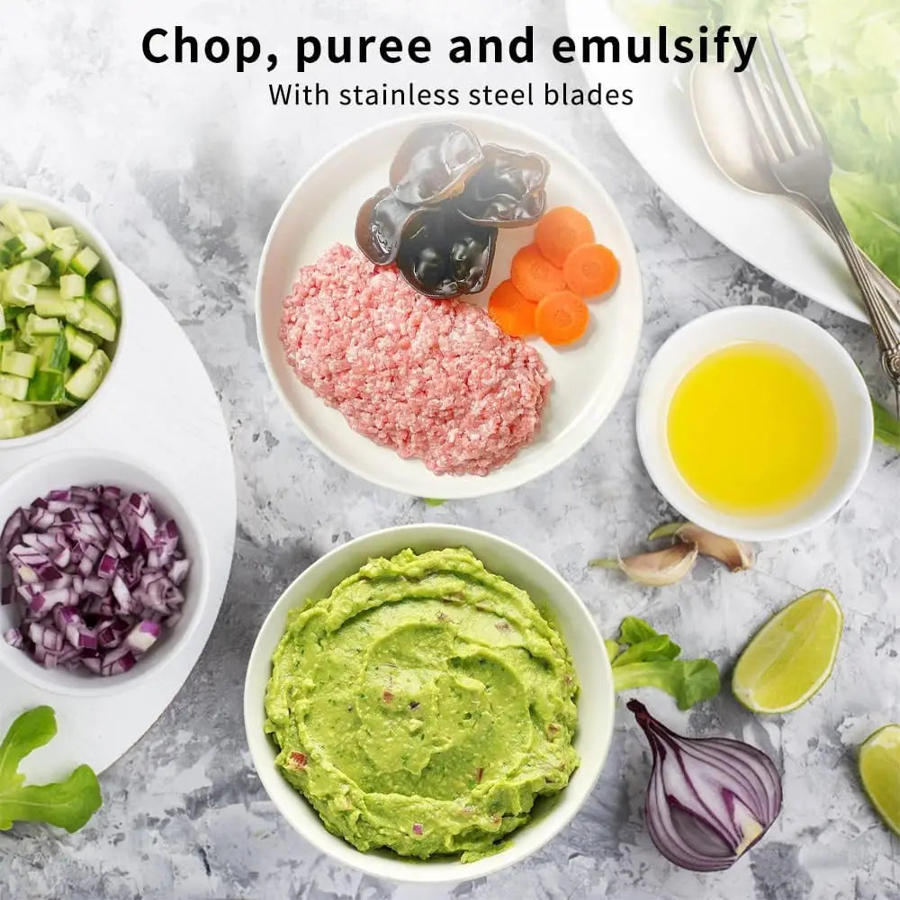 Electric Multifunctional Meat Grinder With Four Blades And Powerful Motor