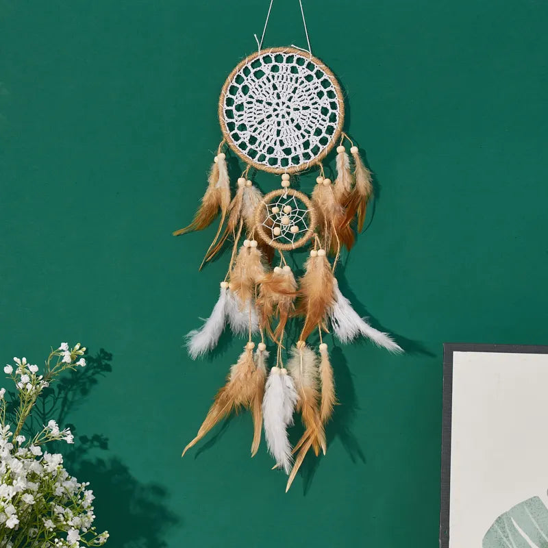 Dream Catcher 5 Piece Large Moon Dream Chaser Bohemian Wall Decor