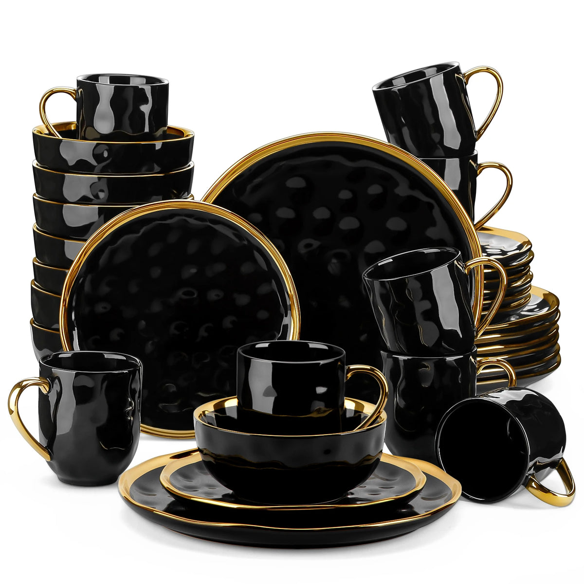 MALACASA Porcelain Dinnerware Set Everyday Dining Collection