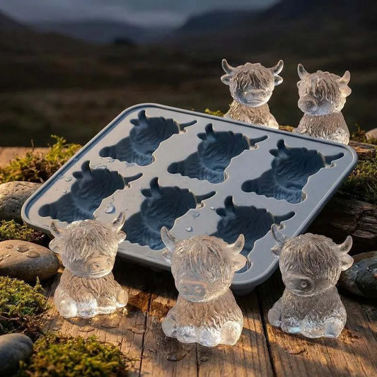 Highland Cow Silicone Ice Cube Mold For Whiskey Cocktails