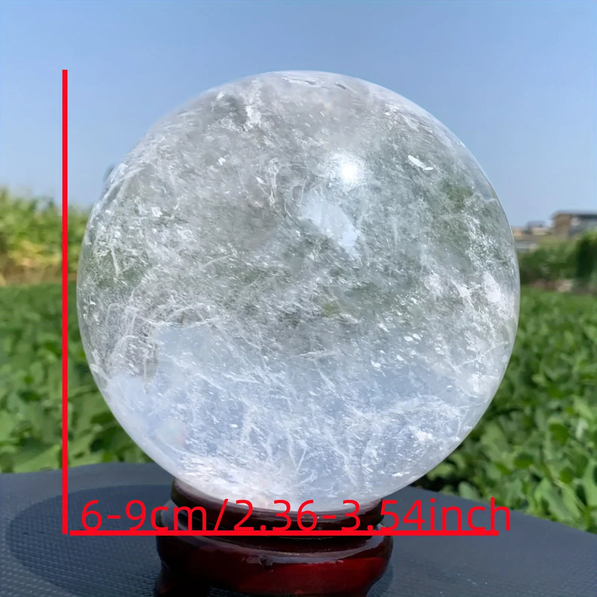 CrystalHola Clear Quartz Sphere Gift Home Decor Collection