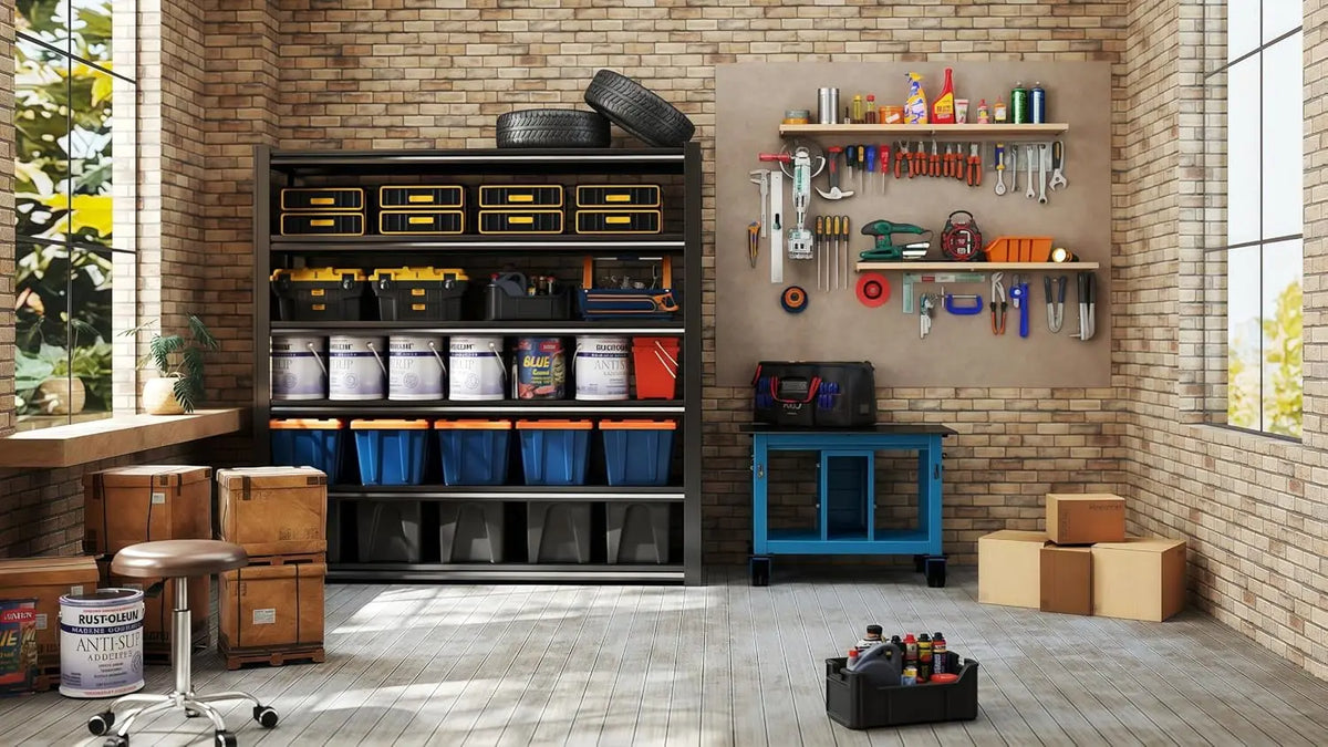 ZHILU Heavy Duty Garage Shelving 5000 Lbs Storage Racks