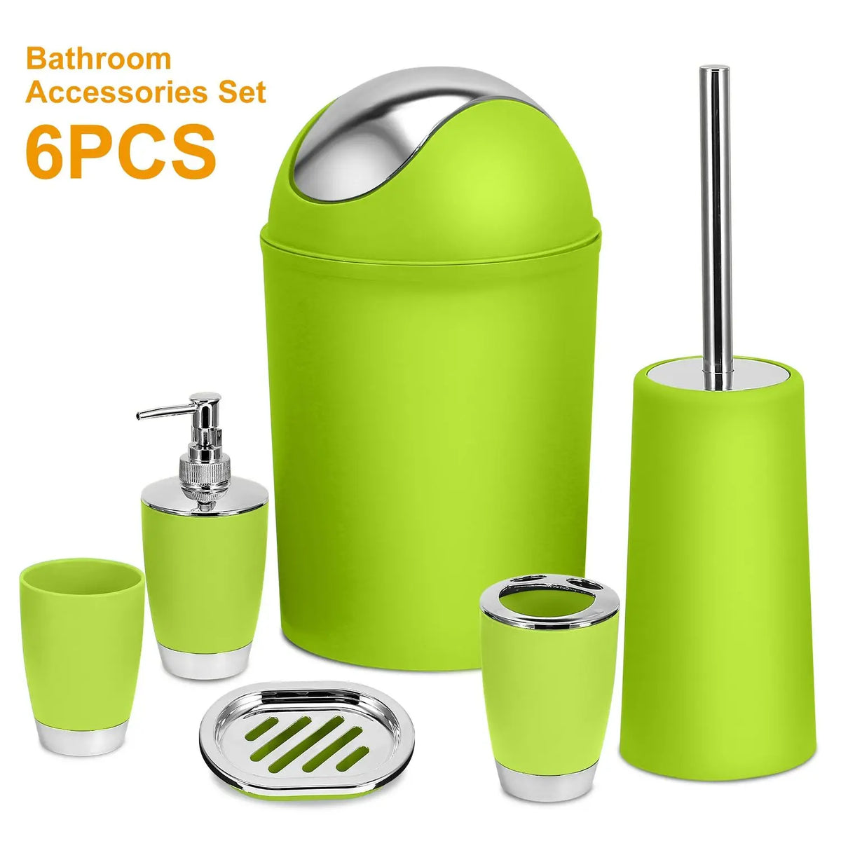 Bathroom Accessories Set With Soap Dispenser And Toothbrush Holder
