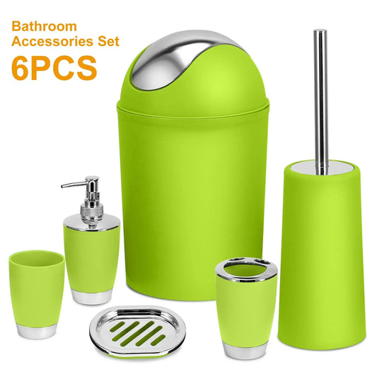 Bathroom Accessories Set With Soap Dispenser And Toothbrush Holder