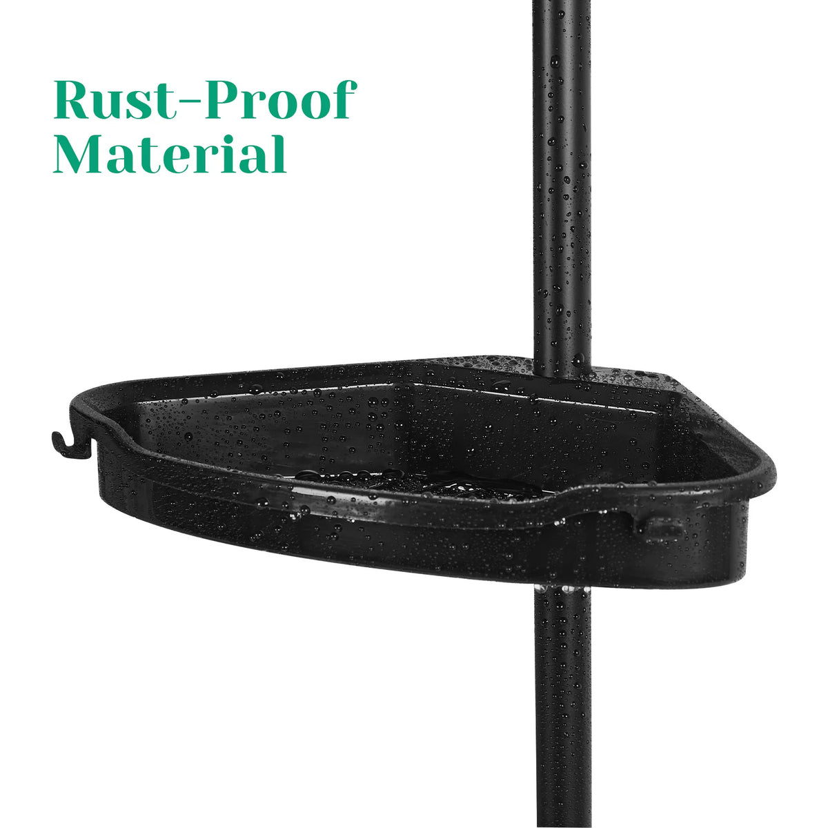 HiMISS Corner Shower Caddy Tension Pole Four Tier Organizer