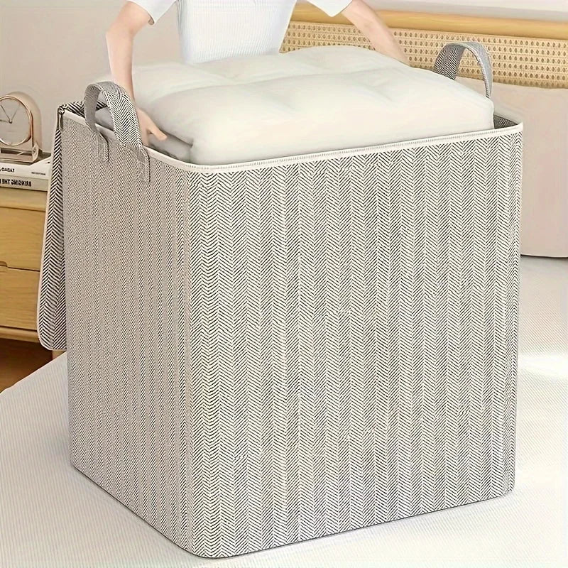 Durable Nonwoven Storage Box With Lid For Home Organization