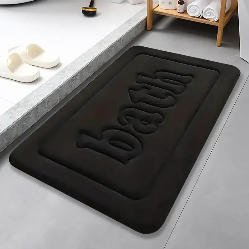 Bathroom Anti Slip PVC Floor Mat Water Absorbent Bath Rug
