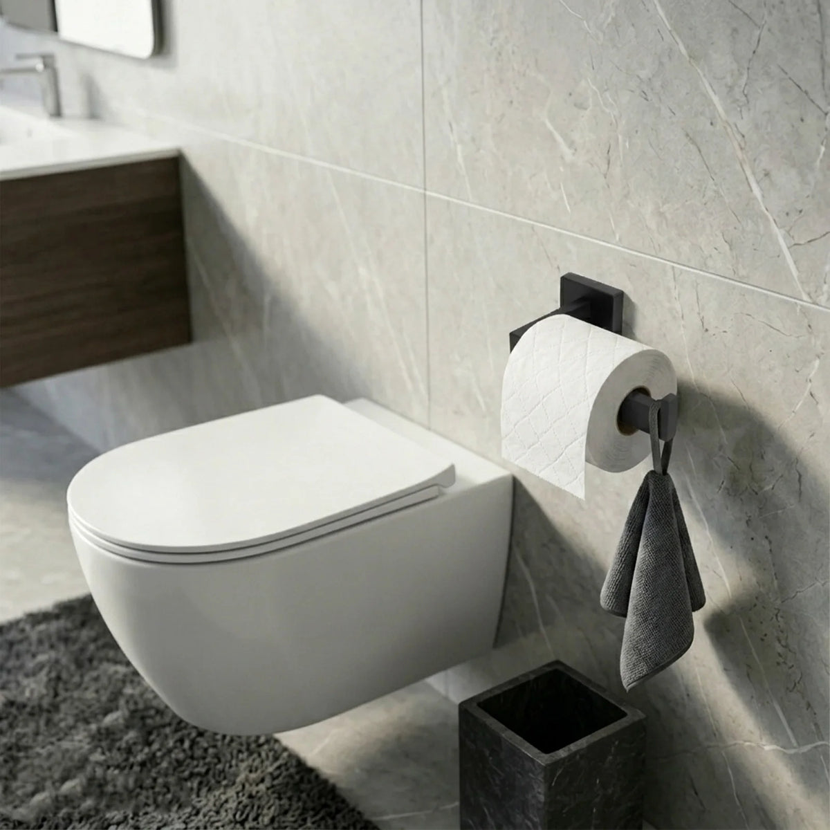 Stainless Steel Bathroom Hardware Set Wall Mounted Towel Kit