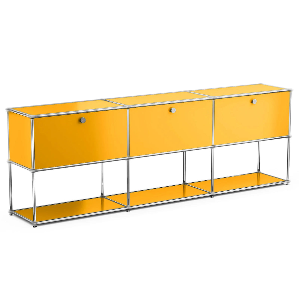 Modern Stainless Steel Storage Cabinet TV Stand Organizer