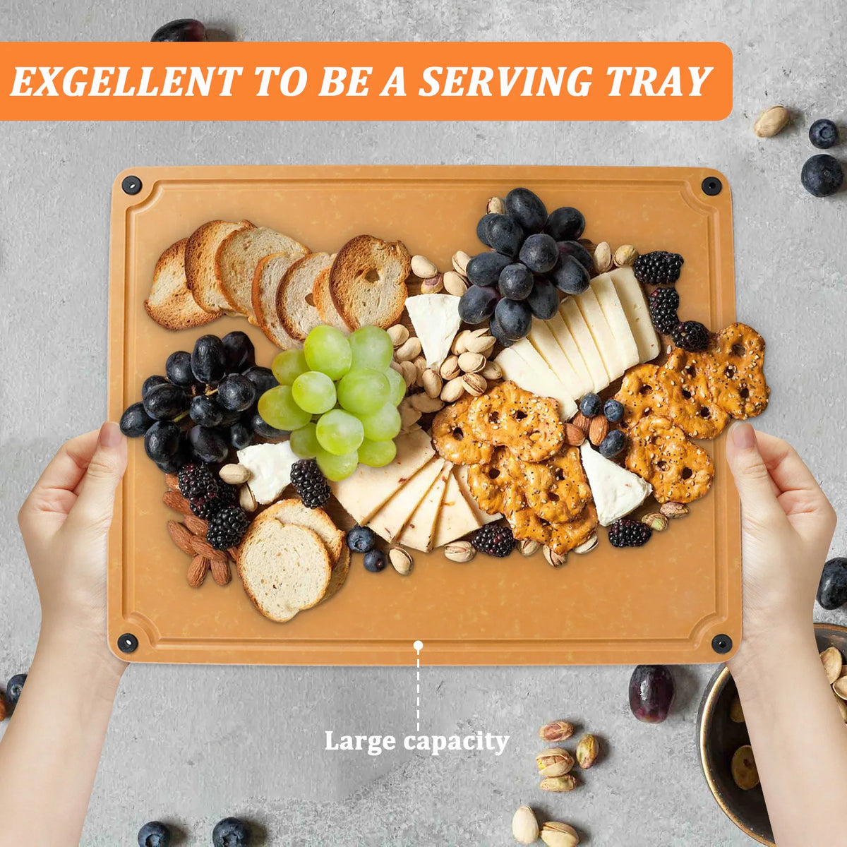 Barenthal Pine Wood Cutting Board With Antibacterial Juice Groove