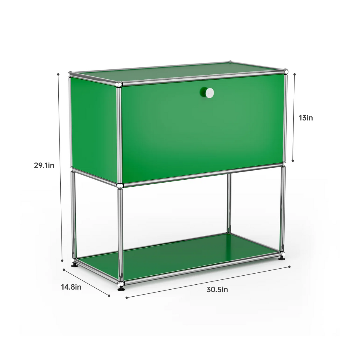 Modern Stainless Steel Storage Cabinet TV Stand Organizer
