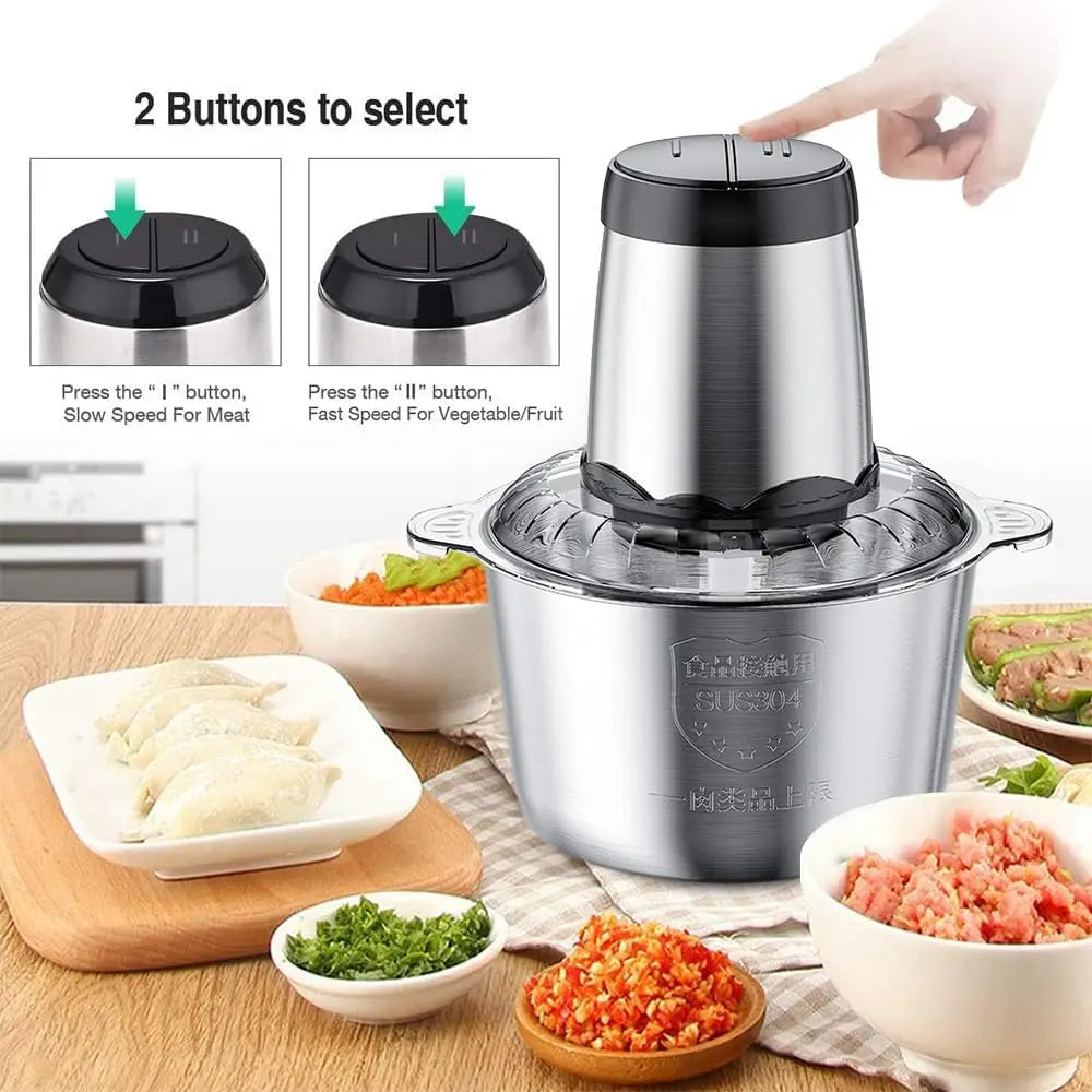 Electric Multifunctional Meat Grinder With Four Blades And Powerful Motor