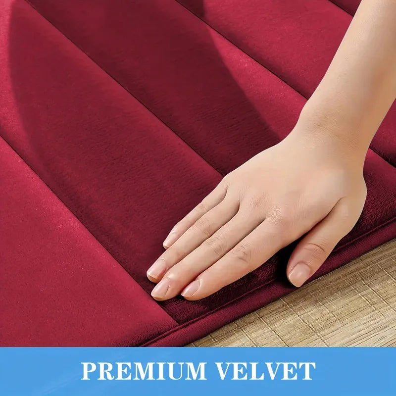 Memory Foam Bath Rug Non Slip Quick Dry Bathroom Mats