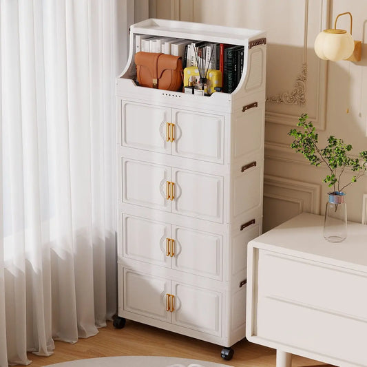 Plastic Foldable Multi Tier Toy Storage Rack Stand