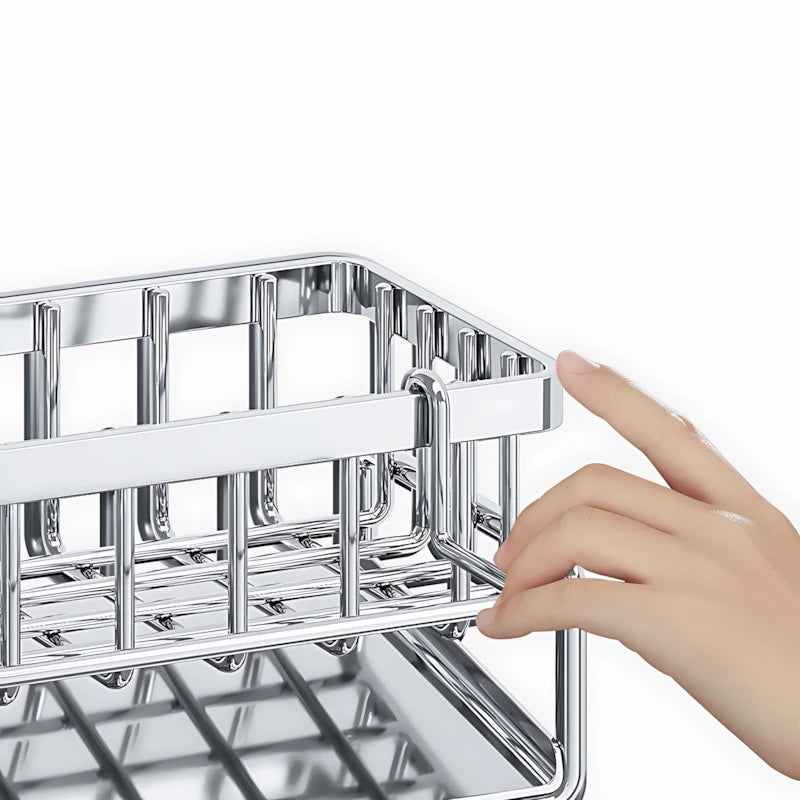 Stainless Steel Kitchen Sink Organizer For Cleaning Supplies