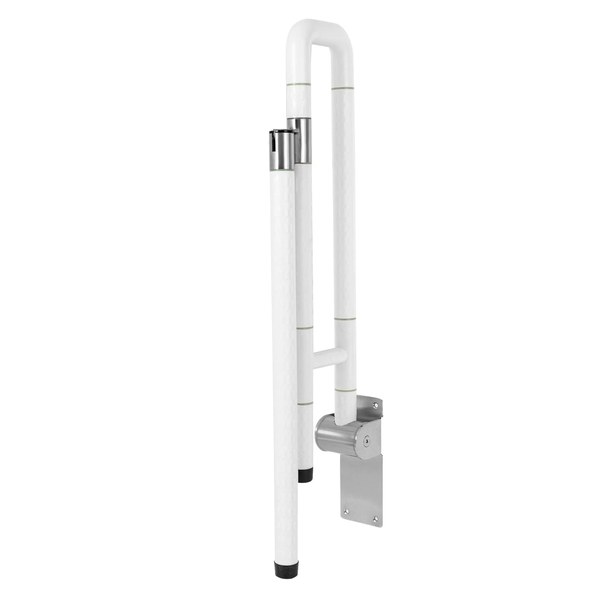 Non Slip Toilet Grab Bar Foldable Drop Down Rail For Handicap Use
