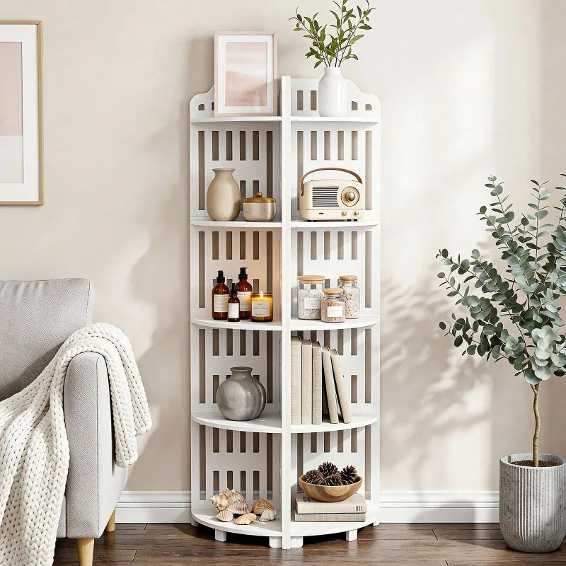 Waterproof Five Tier Metal Corner Shelf Bathroom Storage Rack