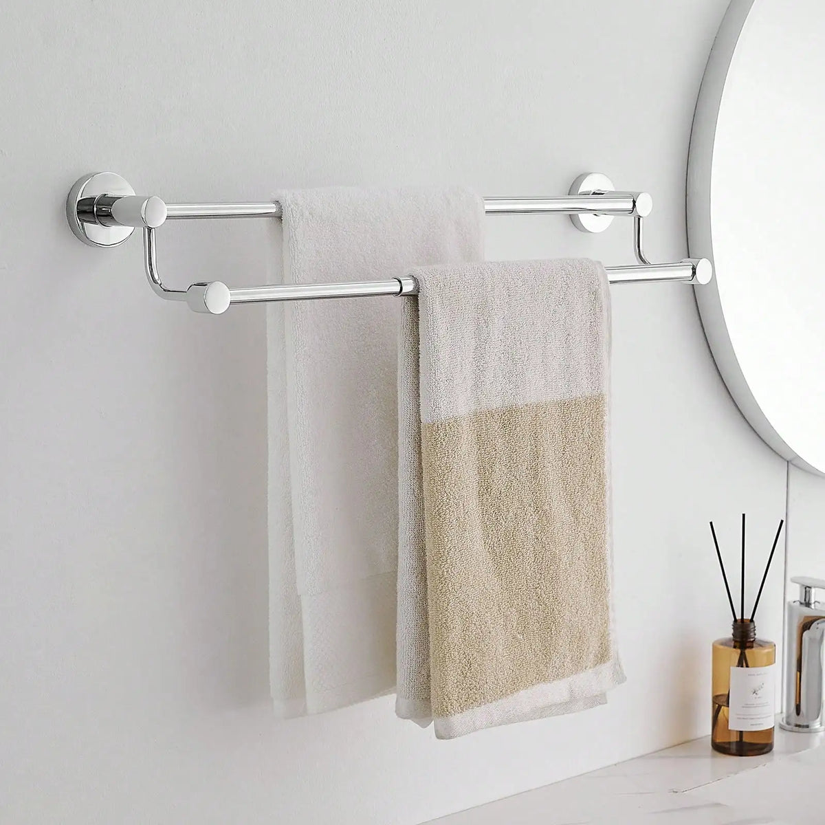 Adjustable Stainless Steel Wall Mount Towel Bar For Bathroom