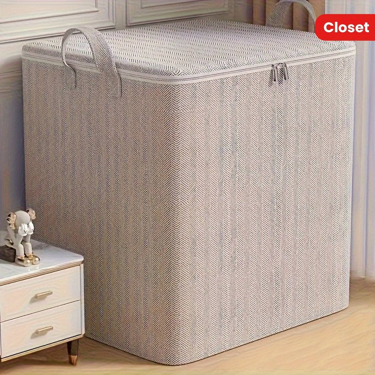 Durable Nonwoven Storage Box With Lid For Home Organization