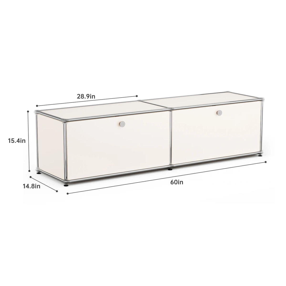 Modern Stainless Steel Storage Cabinet TV Stand Organizer