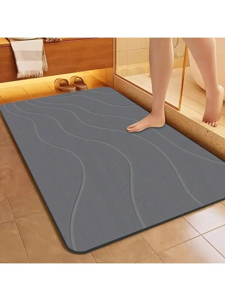 Quick Dry Non Slip Absorbent Diatom Mud Bathroom Mat Rug