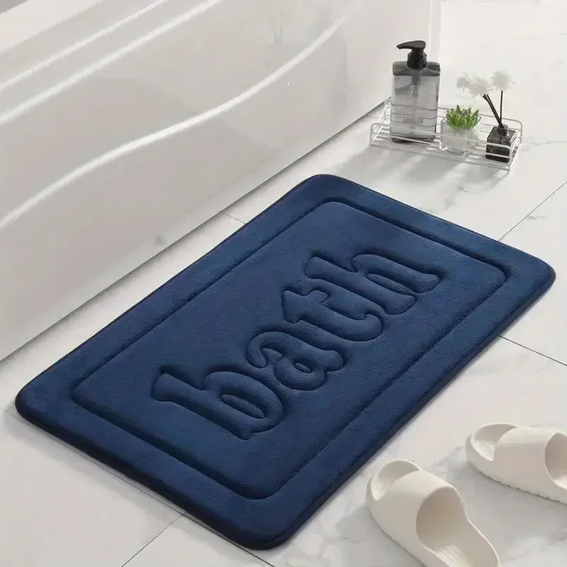 Bathroom Anti Slip PVC Floor Mat Water Absorbent Bath Rug