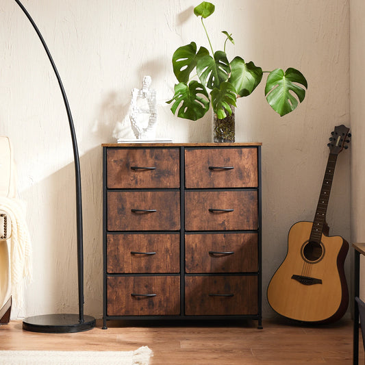 MCQ Modern 8 Drawer Living Room Storage Dresser Cabinet