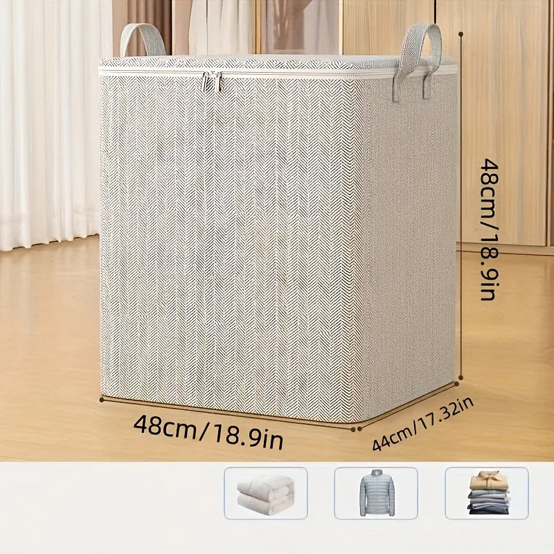 Durable Nonwoven Storage Box With Lid For Home Organization