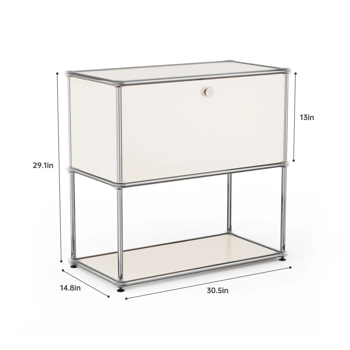 Modern Stainless Steel Storage Cabinet TV Stand Organizer