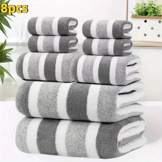 Vunzaom Cotton Blend Bathroom Towel Set For Home Use