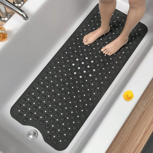 Non Slip Bath Mat With Strong Suction Cups Drain Holes