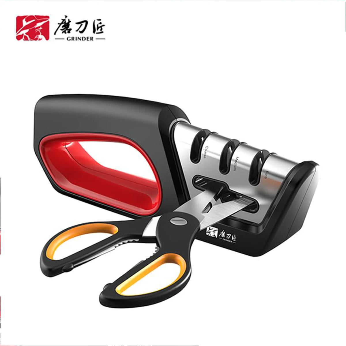 GRINDER Four In One Kitchen Sharpener For Knives And Scissors