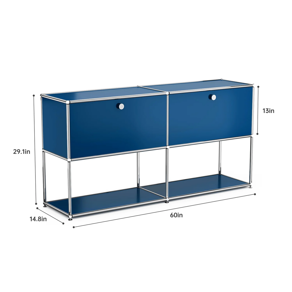 Modern Stainless Steel Storage Cabinet TV Stand Organizer
