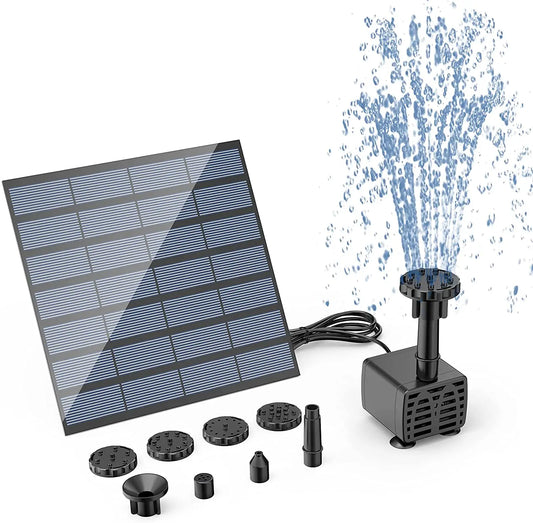 Solar Fountain Pump Kit For Outdoor Pond And Garden Decor