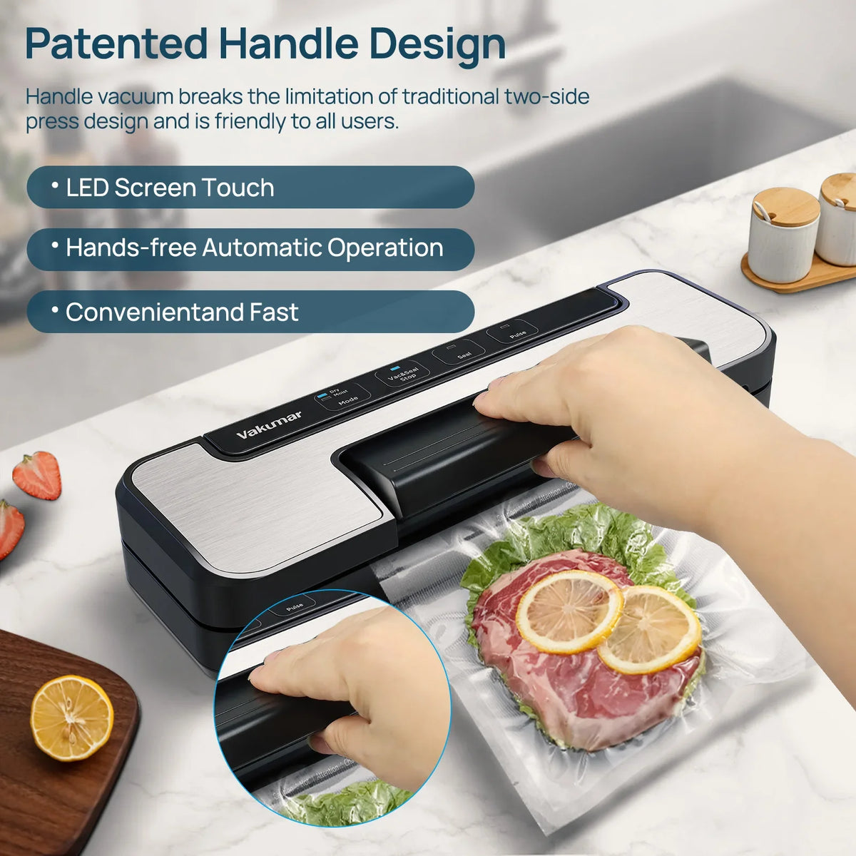 Vakumar Automatic Vacuum Sealer Machine For Sous Vide Cooking