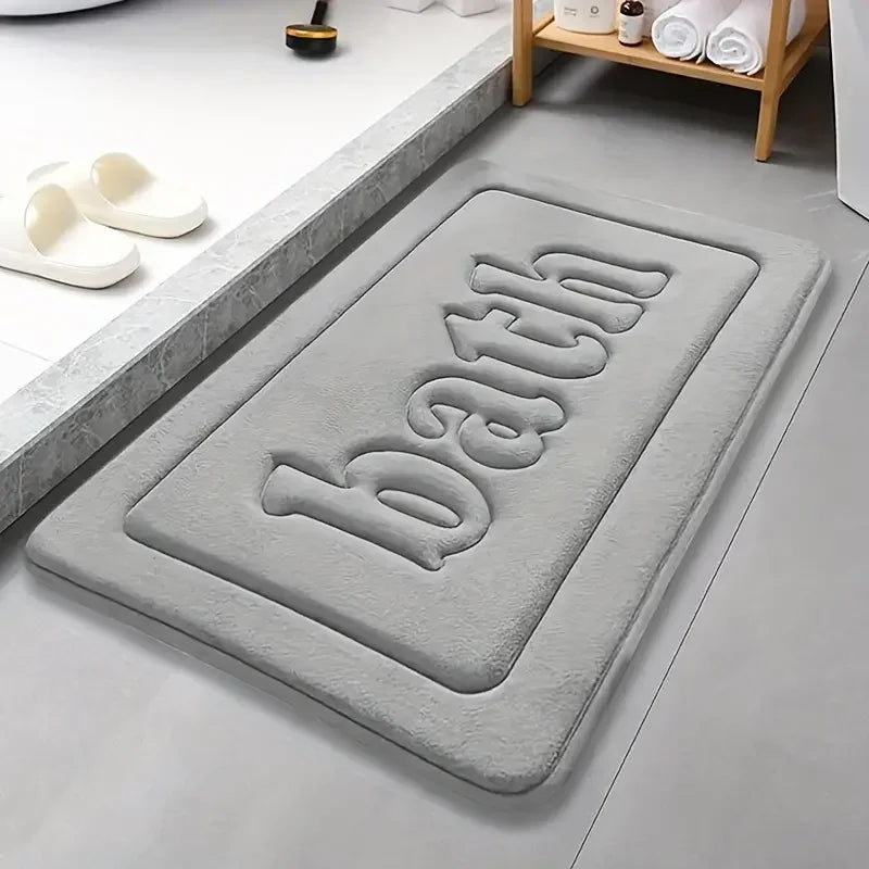 Bathroom Anti Slip PVC Floor Mat Water Absorbent Bath Rug