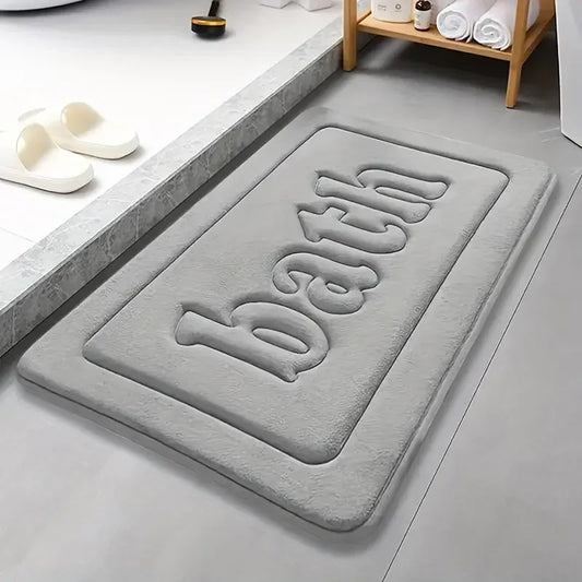 Bathroom Anti Slip PVC Floor Mat Water Absorbent Bath Rug