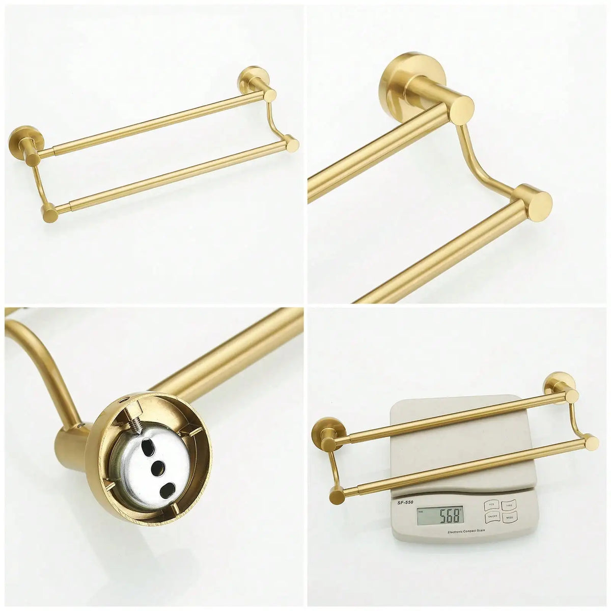 Adjustable Stainless Steel Wall Mount Towel Bar For Bathroom