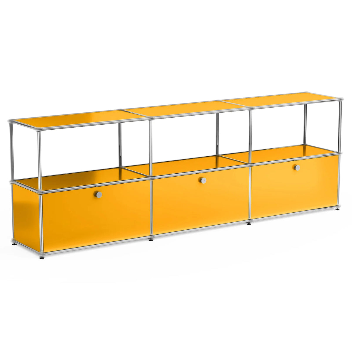Modern Stainless Steel Storage Cabinet TV Stand Organizer