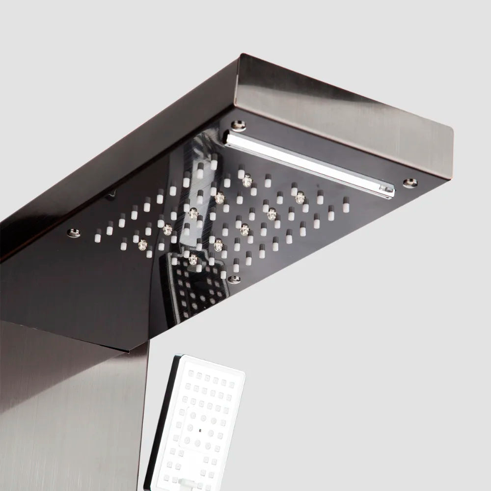 MEKKHALA LED Shower Panel Set With Rainfall And Digital Display