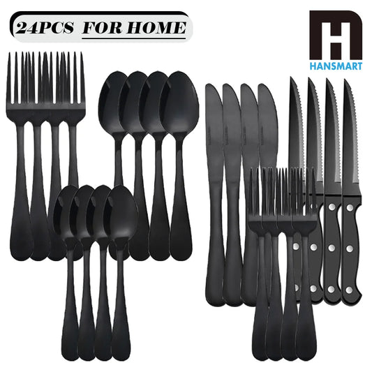 HANSMART Stainless Steel Flatware Set Classic Kitchen Collection