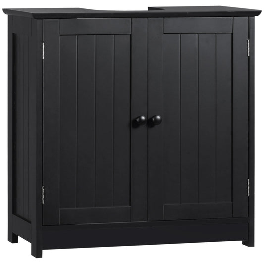 Homcom Modern Under Sink Bathroom Cabinet With Double Door Storage