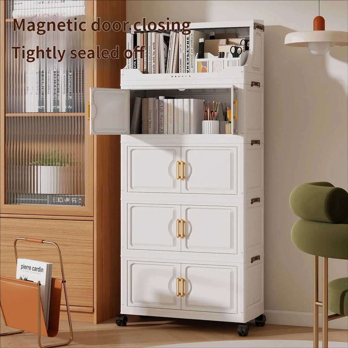 Plastic Foldable Multi Tier Toy Storage Rack Stand