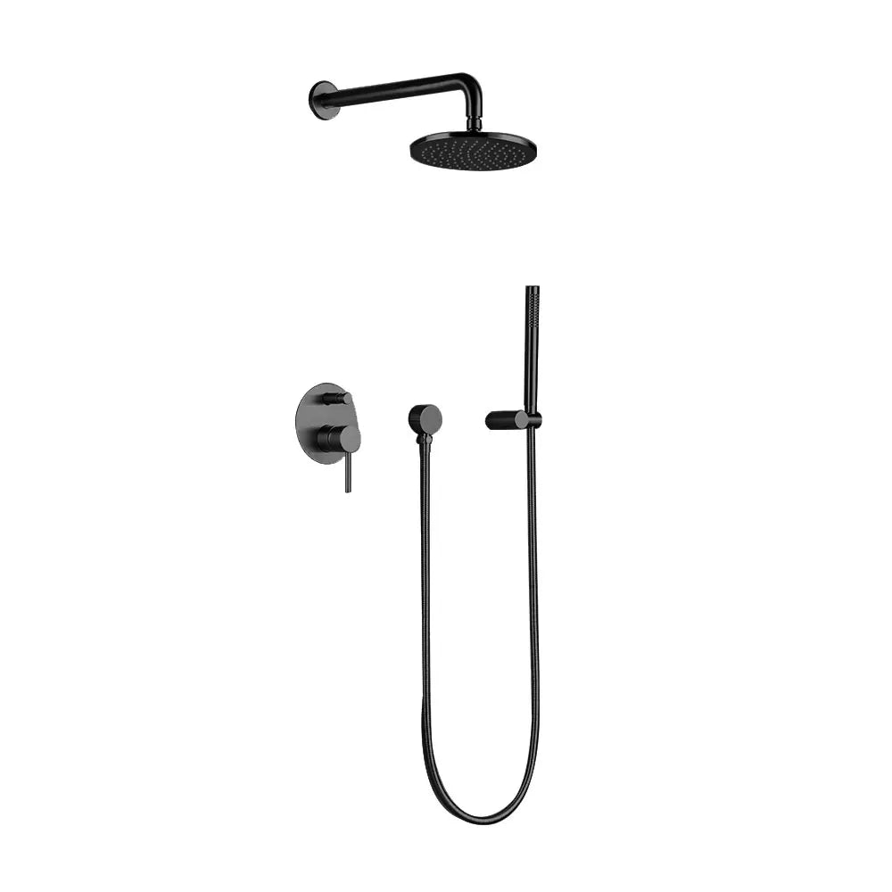 Bagnolux Wall Mounted Shower System With Rainfall Bathroom Faucet