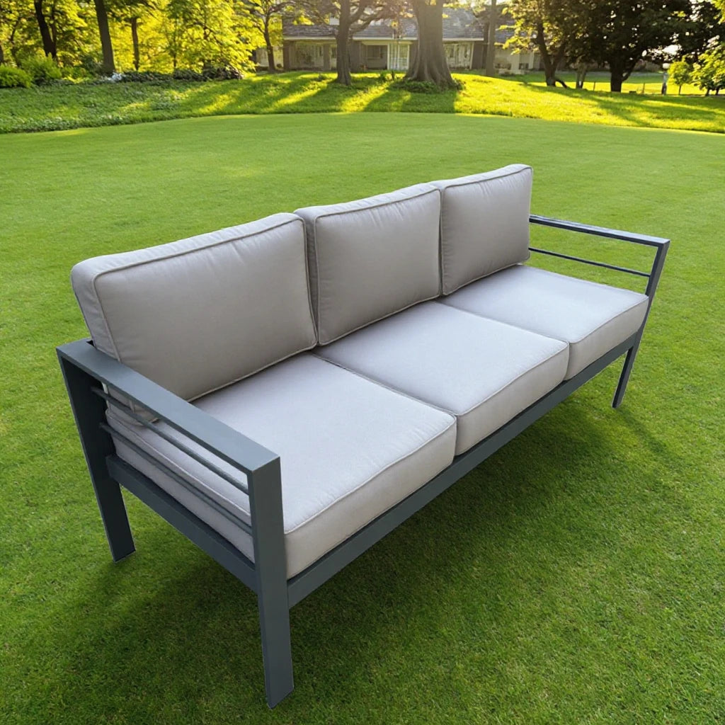 Aluminum Outdoor Patio Furniture Set With Durable Waterproof Cushions