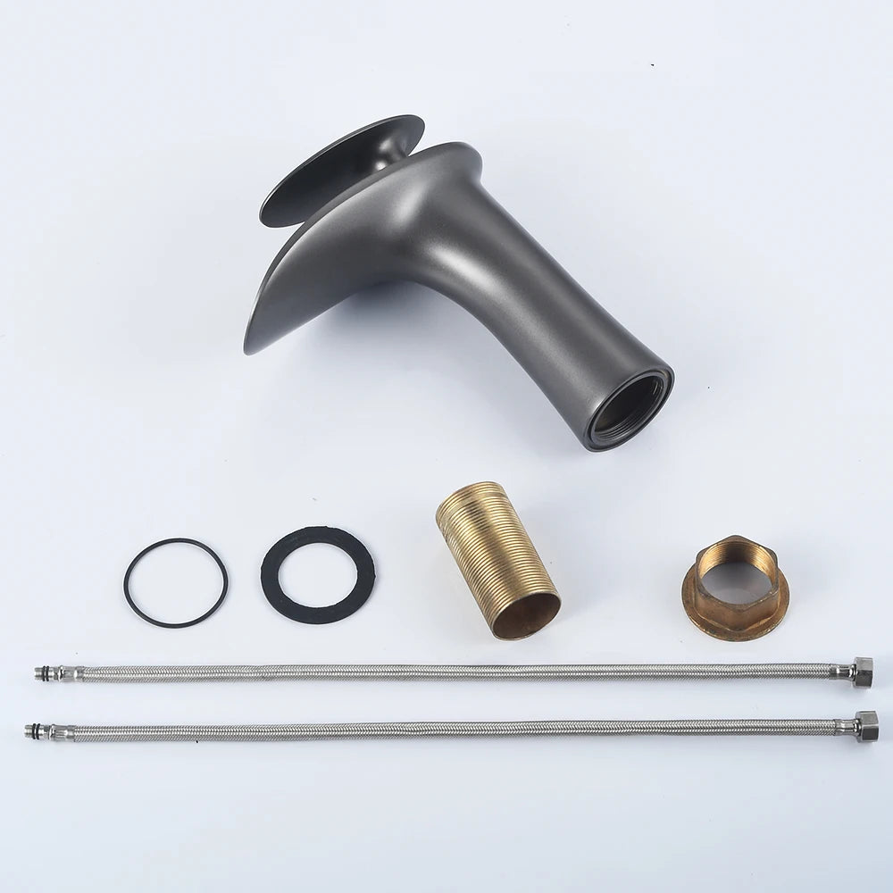 Brass Waterfall Single Handle Deck Mounted Basin Faucet 855