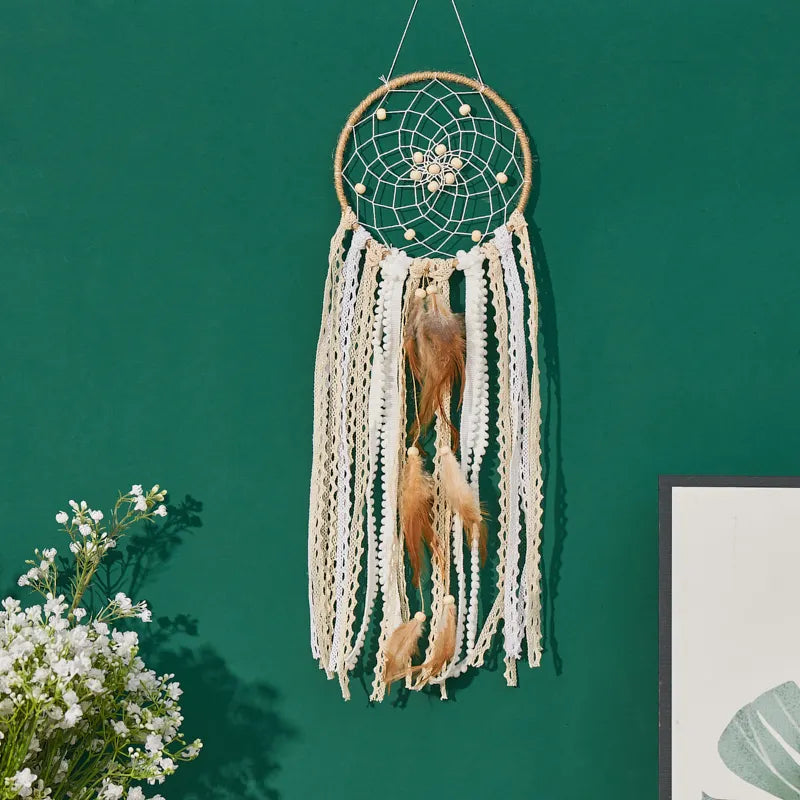 Dream Catcher 5 Piece Large Moon Dream Chaser Bohemian Wall Decor