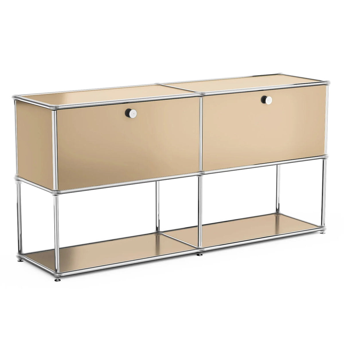 Modern Stainless Steel Storage Cabinet TV Stand Organizer