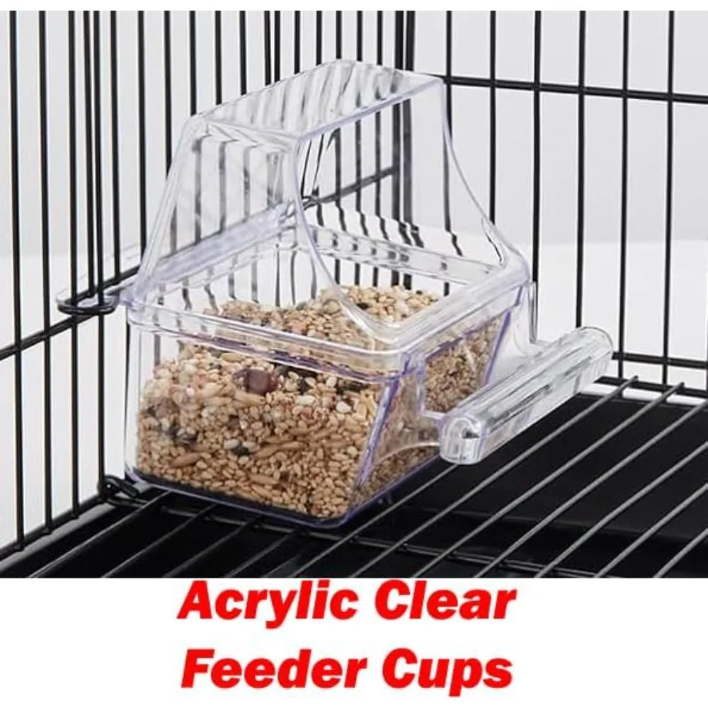 Mcage Flight Double Top Bird Cage With Toys Nesting Box