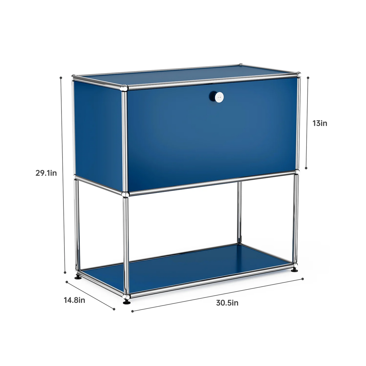 Modern Stainless Steel Storage Cabinet TV Stand Organizer
